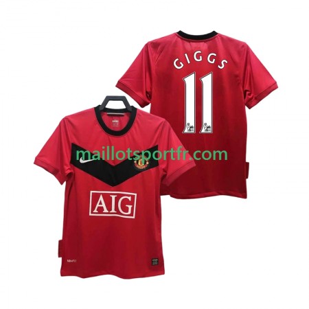 Maillot de Foot Manchester United GIGGS 11 2009 2010 Retro Domicile Maillot de Foot Manchester United GIGGS 11 2009 2010 Retro Domicile